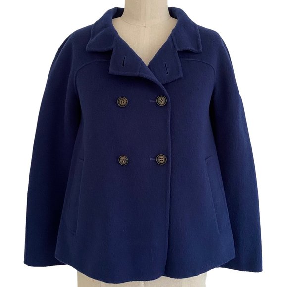 Weekend Max Mara Wool Double Breasted Peacoat Jacket - Picture 1 of 5